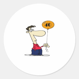 Sticker Rond 40e anniversaire