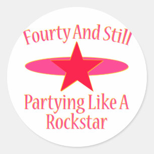 Sticker Rond 40e anniversaire