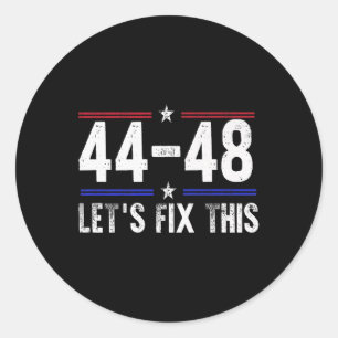 Sticker Rond 44 48 Obama 2028 4 juillet 2025 Premium