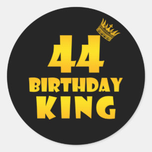 Sticker Rond 44e anniversaire Cadeau pour 44 ans Anniversaire R