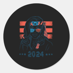 Sticker Rond 47e Président Kamala Harris 2024