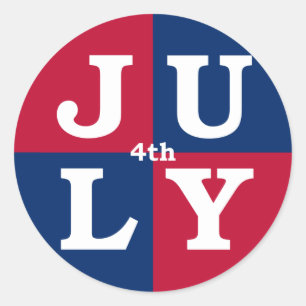 Sticker Rond 4 juillet