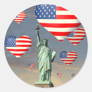 Sticker Rond 4 juillet