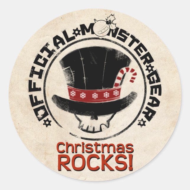 Sticker Rond 4 Petits monstres - Andy Holiday (Devant)