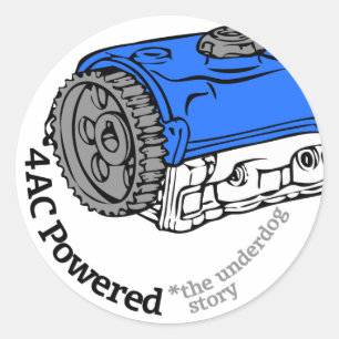 Sticker Rond 4AC actionné (l'histoire d'opprimé)