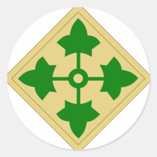 Sticker Rond 4e division d'infanterie