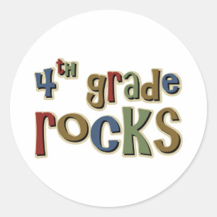 Sticker Rond 4ème Roches quatrième de catégorie