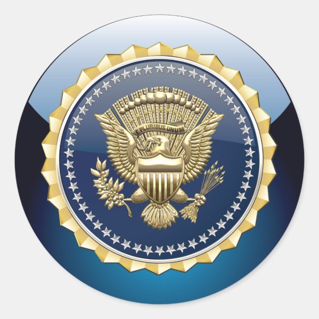 Sticker Rond [500] Insigne de service présidentiel [PSB] (Devant)