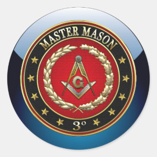 Sticker Rond [500] Master Mason, 3rd Degree [Edition spéciale]