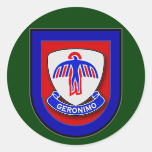 Sticker Rond 501st Éclair (aéroporté) de régiment d'infante