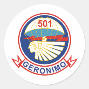 Sticker Rond 501st Insignes de régiment d'infanterie (PIR) de