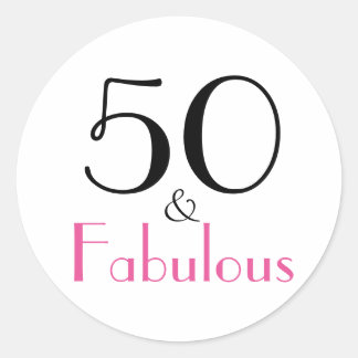 Sticker Rond 50 et fabuleux | 50e anniversaire