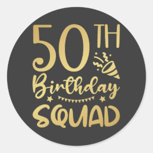 Sticker Rond 50e Anniversaire Escouade 50