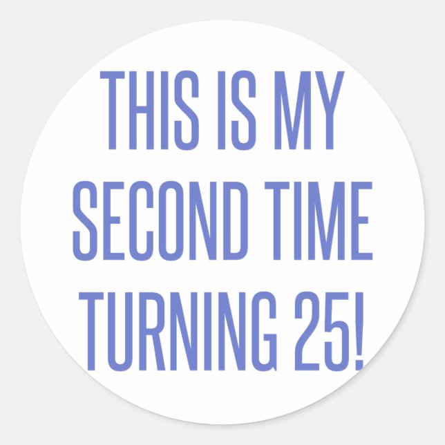 Sticker Rond 50e anniversaire Gag cadeau (Devant)