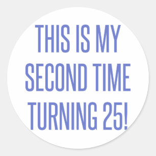 Sticker Rond 50e anniversaire Gag cadeau