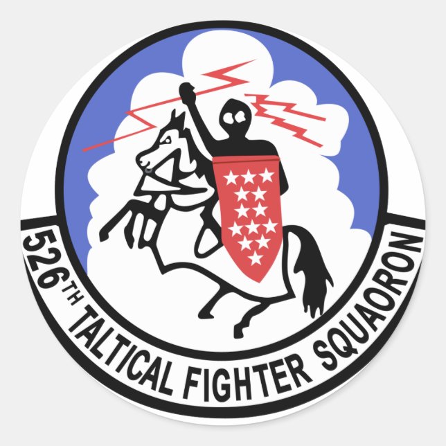 Sticker Rond 526e Escadron de chasseurs tactiques (Devant)