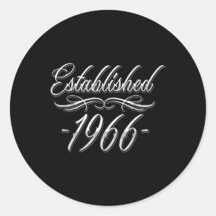 Sticker Rond 59 Ancien Tattoo Lover 1966 59e anniversaire