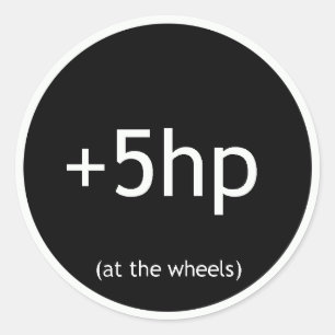 STICKER ROND +5 HP