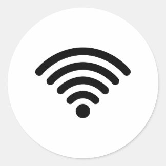 Sticker Rond 5 Signal wifi