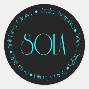 Sticker Rond 5 solas