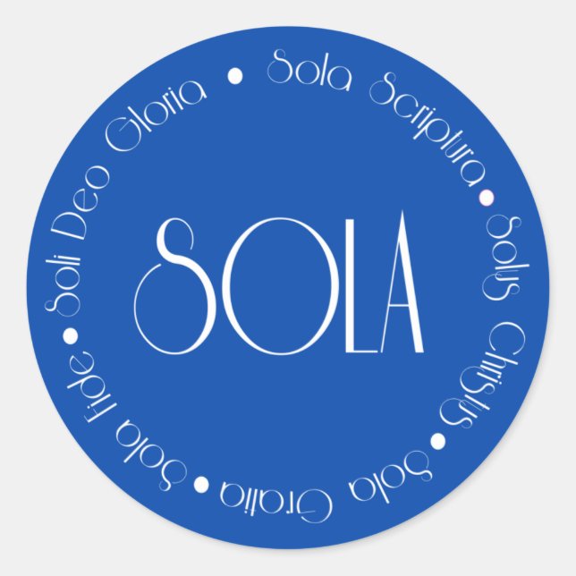 Sticker Rond 5 solas (Devant)