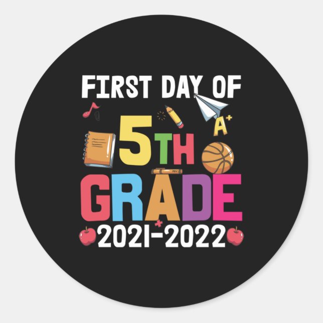 Sticker Rond 5e Grade (Devant)