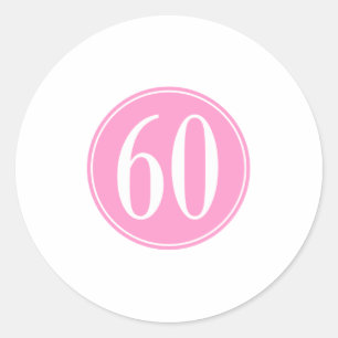 Sticker Rond #60 Cercle rose