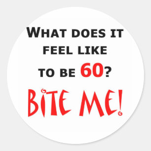 Sticker Rond 60 Mords-Moi !