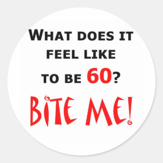 Sticker Rond 60 Mords-Moi !