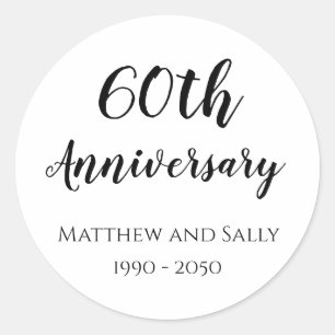 Sticker Rond 60e anniversaire  