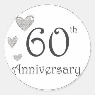Sticker Rond 60e anniversaire