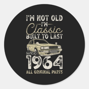 Sticker Rond 60E Depuis 1964 Voiture 60