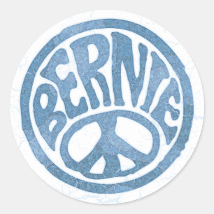 Sticker Rond 60s Peace Bernie