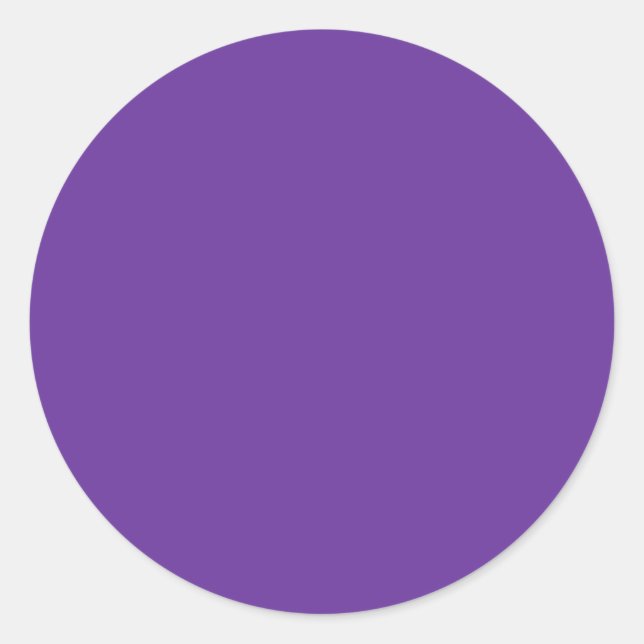 Sticker Rond 663399 Arrière - plan violet couleur solide (Devant)