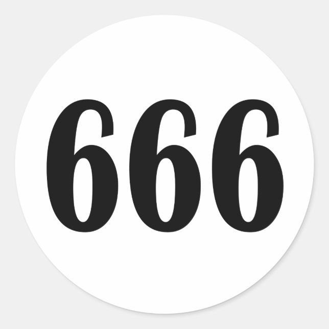 STICKER ROND 666 (Devant)
