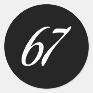Sticker Rond 67 Doot Doot Chicago Street paroles de chanson Mem