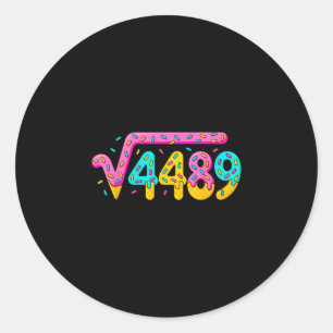 Sticker Rond 67 Glace Dégoulinante Mème Racine Carrée 4489 Argo