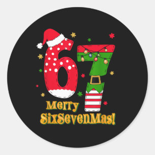 Sticker Rond 67 Mas Meme Canne de Bonbon Six Sept Enfants Homme