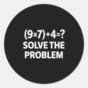 Sticker Rond 67 Mème Pemdas Enseignant en mathématiques élément