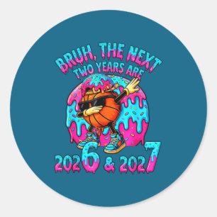 Sticker Rond 67 Nye 2026 Drôle de soirée du Nouvel An 6 7 Meme