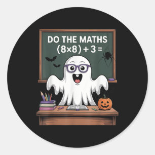 Sticker Rond 67 Prof Ghost Halloween Six Seven Meme Faire Le M