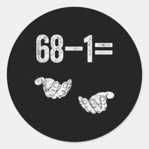 Sticker Rond 67 Six Seven Mathématiques Mathématiques Cerveauro