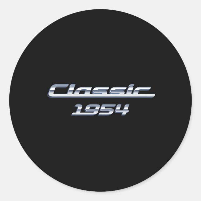 Sticker Rond 69 Voiture 1954 69E (Devant)