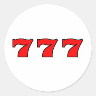 STICKER ROND 777