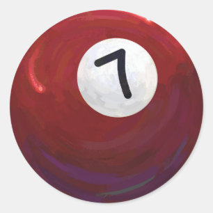 Sticker Rond 7 balles