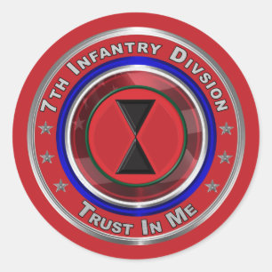Sticker Rond 7e division d'infanterie "Bayonet Division"
