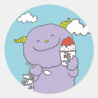 STICKER ROND 8月モンスターシール。