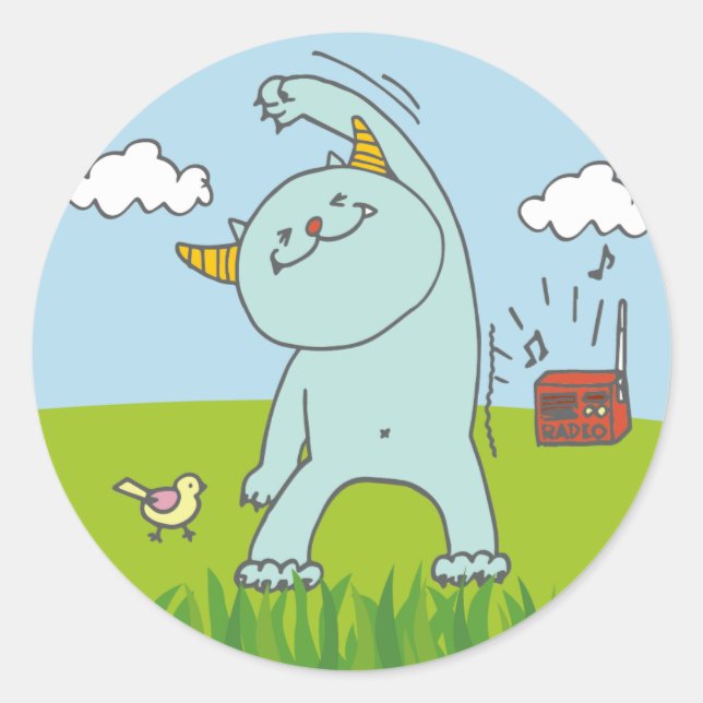 STICKER ROND 8月モンスターシール (Devant)