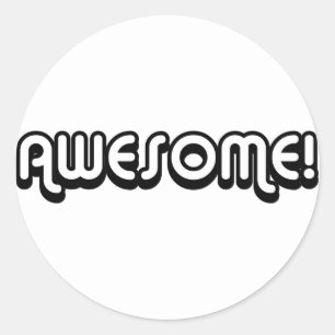 Sticker Rond 80 ans rétro   Magnifique ! Slang Des Années 80