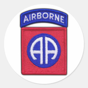 Sticker Rond 82e ABN Airborne Div Vets LRRP